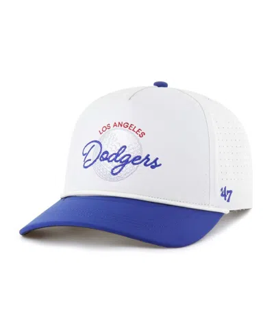 47 Brand Men's White/royal Los Angeles Dodgers Gimmie Golf Hitch Rope Adjustable Hat