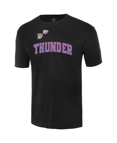 Fisll Men's And Women's Black Oklahoma City Thunder Oversize Logo T-shirt