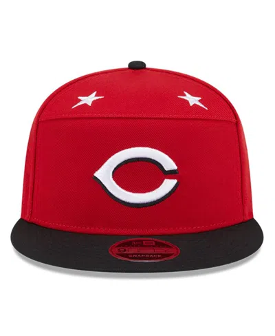 New Era Men's Red/black Cincinnati Reds 2025 Mlb All-star Game Side Patch 9fifty Snapback Hat