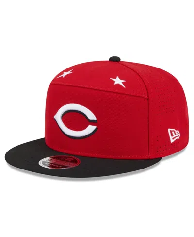 New Era Men's Red/black Cincinnati Reds 2025 Mlb All-star Game Side Patch 9fifty Snapback Hat