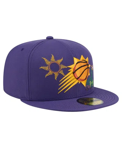 New Era Men's Purple Phoenix Suns State Stitch 59fifty Fitted Hat
