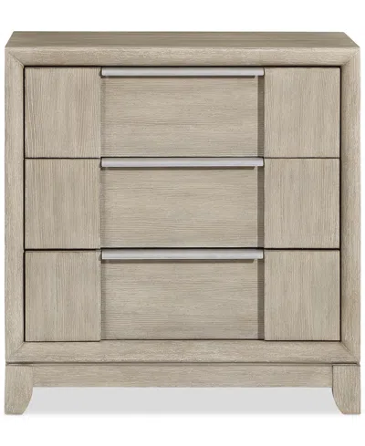 Macy's Kaci Nightstand In Neutral