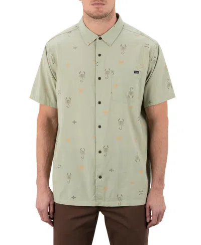 Hurley Men's Rincon Short Sleeve Shirt In Green