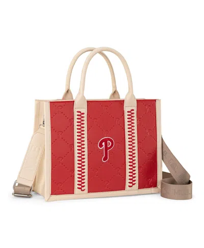 Montana West Philadelphia Phillies Whipstitch Crossbody Tote Handbag