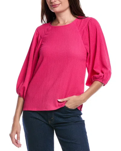Vince Camuto Puff Sleeve Top In Pink