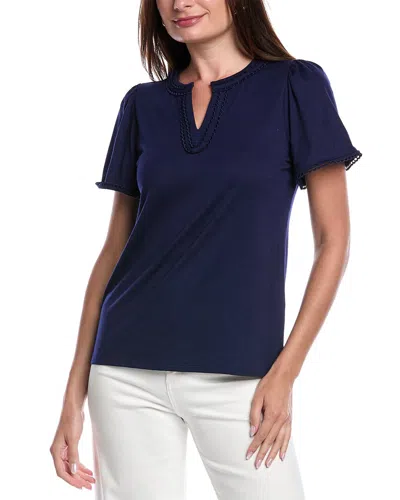 Jones New York Split Neck Top