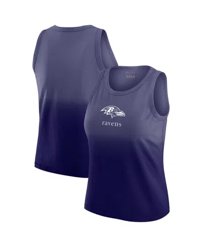Wear By Erin Andrews Women's X Gracie Hunt Purple Baltimore Ravens Ombre Tank Top