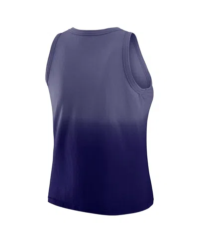 Wear By Erin Andrews Women's X Gracie Hunt Purple Baltimore Ravens Ombre Tank Top