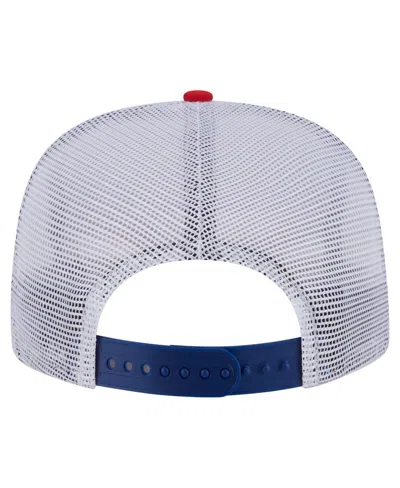 New Era Men's Red/royal New York Giants Throwback Dye Golfer Snapback Hat