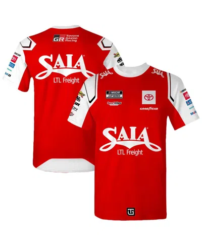 Joe Gibbs Racing Team Collection Men's Red Ty Gibbs Saia Sublimated Uniform T-shirt In Red