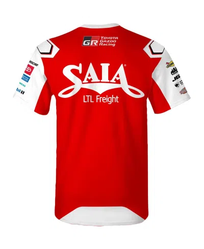 Joe Gibbs Racing Team Collection Men's Red Ty Gibbs Saia Sublimated Uniform T-shirt In Red