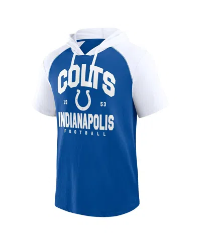 Logo Athletic Men's Royal Indianapolis Colts Prime Hoodie T-shirt