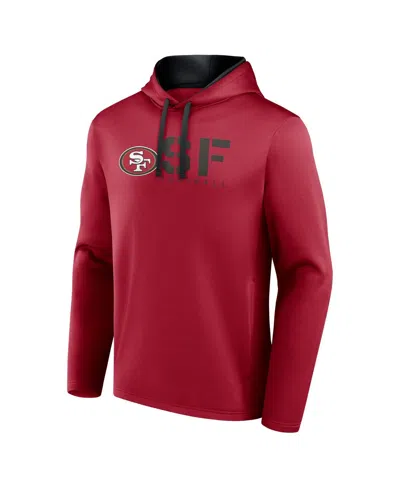 Logo Athletic Men's Scarlet San Francisco 49ers Head Start Pullover Hoodie