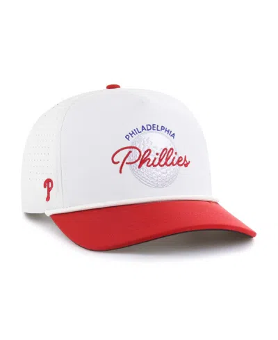 47 Brand Men's White/red Philadelphia Phillies Gimmie Golf Hitch Rope Adjustable Hat