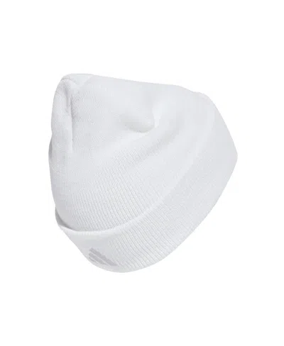 Adidas Originals Men's And Women's White Real Madrid Cuffed Knit Hat