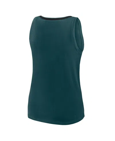 Logo Athletic Women's Midnight Green Philadelphia Eagles Plus Size Stellar Win V-neck Tank Top