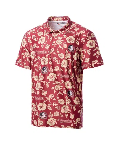 Reyn Spooner Men's Garnet Florida State Seminoles Performance Polo Shirt In Red