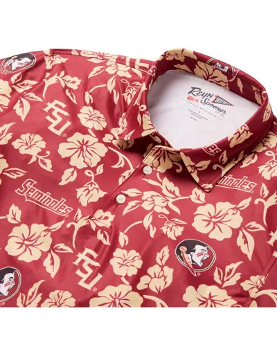 Reyn Spooner Men's Garnet Florida State Seminoles Performance Polo Shirt In Red