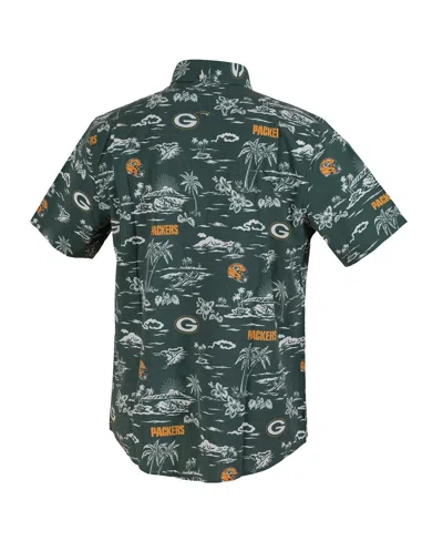 Reyn Spooner Green Green Bay Packers Kekai Performance Button-down Shirt In Green