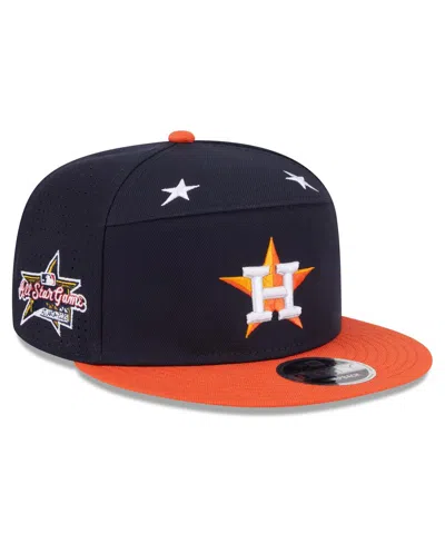 New Era Men's Navy/orange Houston Astros 2025 Mlb All-star Game Side Patch 9fifty Snapback Hat