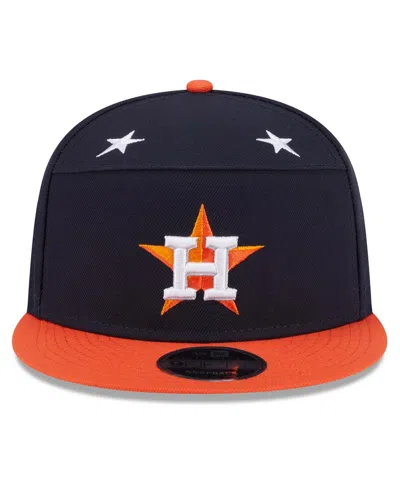 New Era Men's Navy/orange Houston Astros 2025 Mlb All-star Game Side Patch 9fifty Snapback Hat