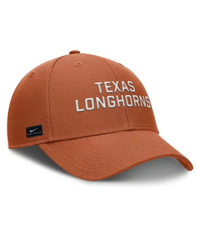 Nike Men's Burnt Orange Texas Longhorns Rise Practice Adjustable Hat