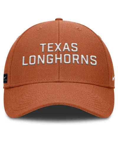 Nike Men's Burnt Orange Texas Longhorns Rise Practice Adjustable Hat