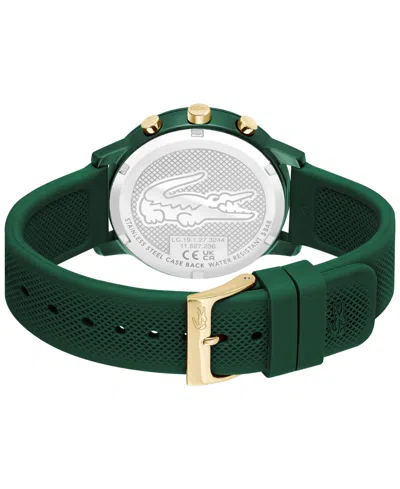 Lacoste L.12.12 Move Chronograph Silicone Strap Watch, 42mm In Green