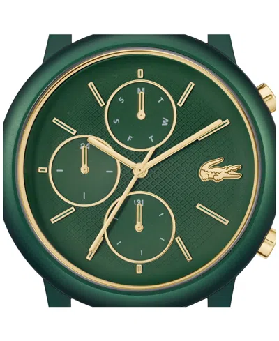 Lacoste L.12.12 Move Chronograph Silicone Strap Watch, 42mm In Green
