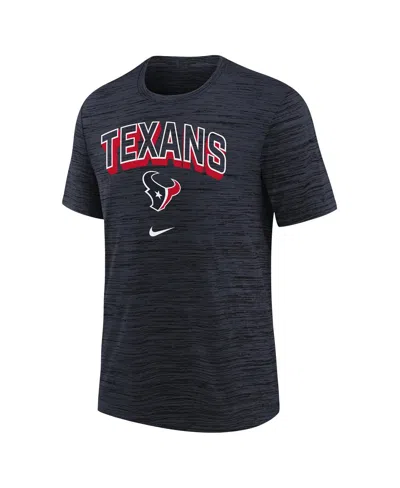 Nike Big Boys And Girls Navy Houston Texans Sideline Velocity Performance T-shirt In Blue
