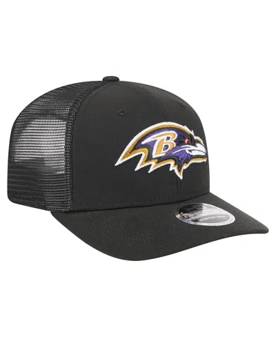 New Era Men's Black Baltimore Ravens Team Collection 9seventy Stretch-snap Adjustable Hat