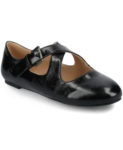 Journee Collection Women's Ivanna Almond Toe Mary Jane Flats