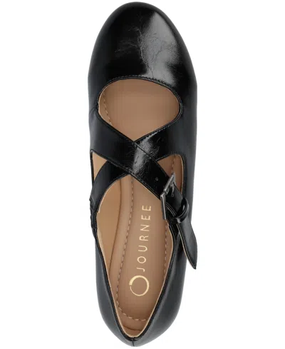 Journee Collection Women's Ivanna Almond Toe Mary Jane Flats