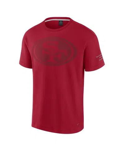 Fanatics Men's And Women's Scarlet San Francisco 49ers Elements Iconic T-shirt