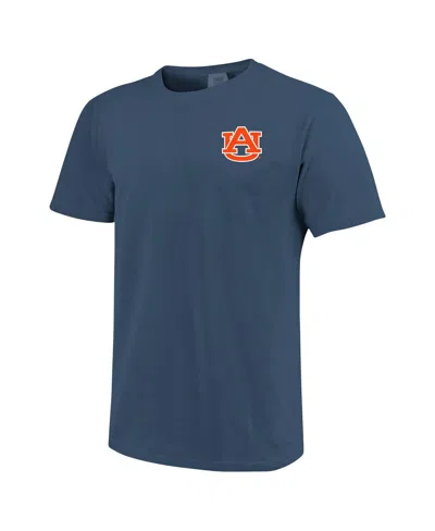 Image One Men's Navy Auburn Tigers Baseball Comfort Colors T-shirt In Blue