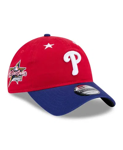 New Era Men's Red/royal Philadelphia Phillies 2025 Mlb All-star Game 9twenty Adjustable Hat