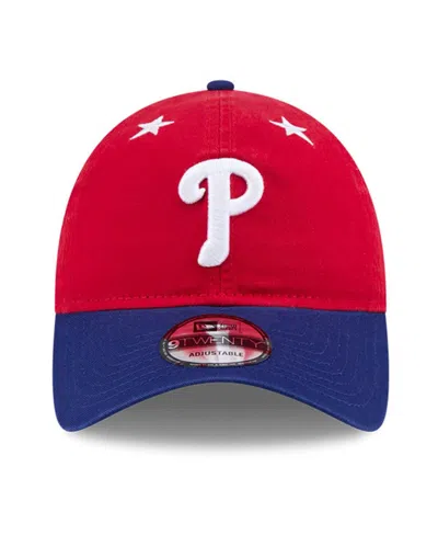 New Era Men's Red/royal Philadelphia Phillies 2025 Mlb All-star Game 9twenty Adjustable Hat