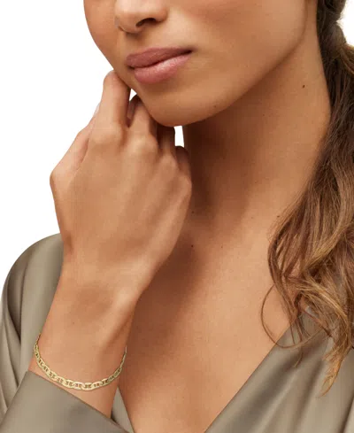 Italian Gold Polished Mariner Chain Bracelet 5.5mm In 14k Yellow Gold