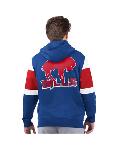 Starter Royal Buffalo Bills Extreme Vintage Logo Full-zip Hoodie In Blue