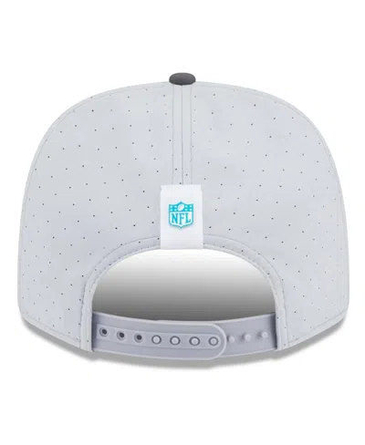 New Era Men's Gray/graphite Miami Dolphins 2025 Nfl Training Camp 9seventy Adjustable Hat
