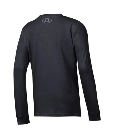 Under Armour Big Boys And Girlsâ Black Wisconsin Badgers March Madness Unity Long Sleeve T-shirt In Black