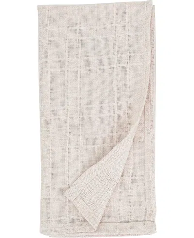 Saro Lifestyle Classic Stitched Plaid Napkins, 20" X 20"