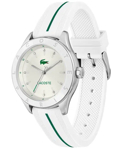 Lacoste Women's Billie White Silicone Strap Watch, 36mm