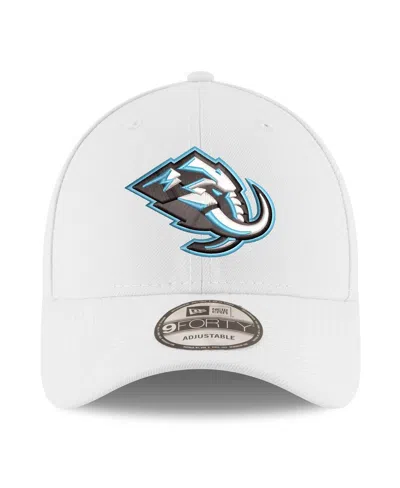 New Era Men's White Utah Mammoth 9forty Adjustable Hat