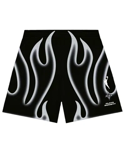 Playa Society Men's And Women's Black Las Vegas Aces Athletic Shorts
