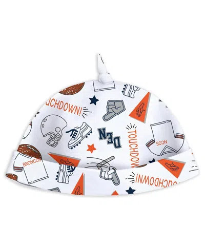 Wear By Erin Andrews Baby Boys And Girls Denver Broncos Sleep Play With Bib And Fun Hat Set In White