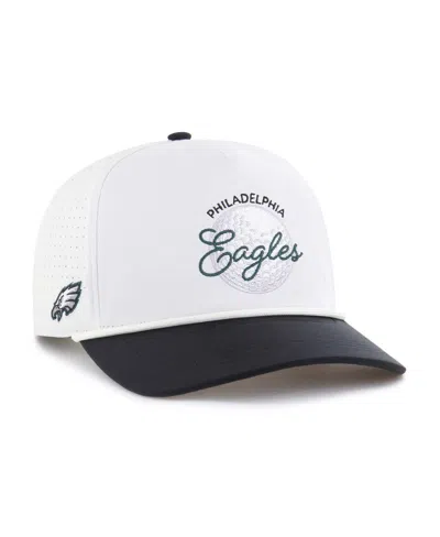 47 Brand Men's White/black Philadelphia Eagles Gimmie Golf Hitch Rope Adjustable Hat