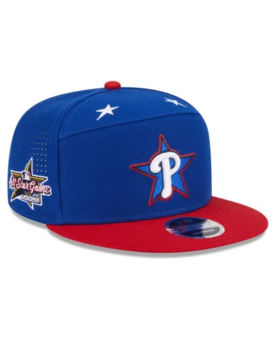 New Era Men's Blue/red Philadelphia Phillies 2025 Mlb All-star Game Workout Side Patch 9fifty Snapback Hat