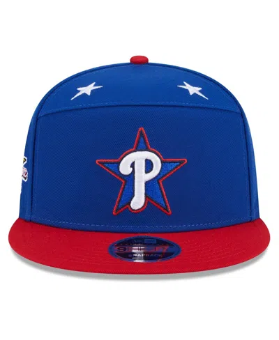 New Era Men's Blue/red Philadelphia Phillies 2025 Mlb All-star Game Workout Side Patch 9fifty Snapback Hat