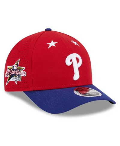 New Era Men's Red/royal Philadelphia Phillies 2025 Mlb All-star Game 9forty M-crown Adjustable Hat